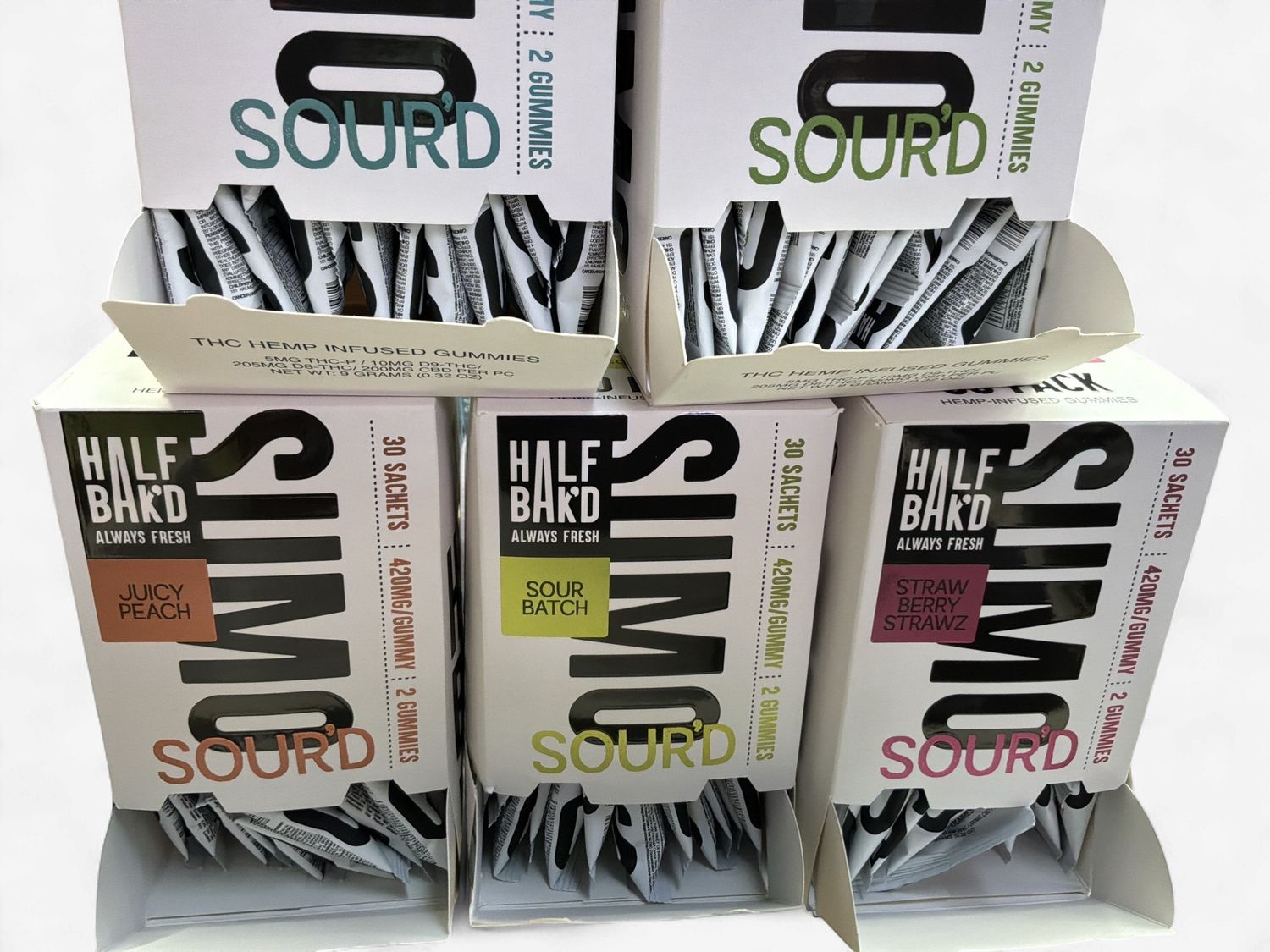 Half Bak'd Sumo Sour'd THC-P Gummies 2ct