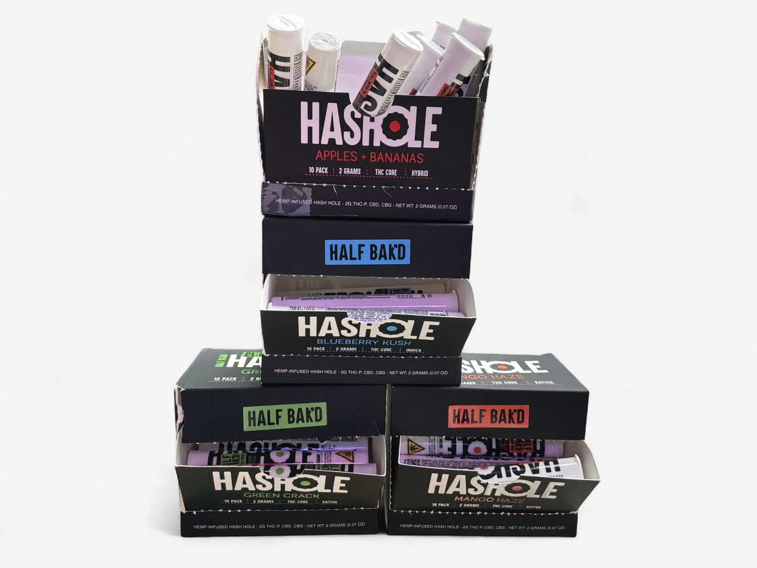 Half Bak'd Hash Hole THC-P Pre Rolls 2gm