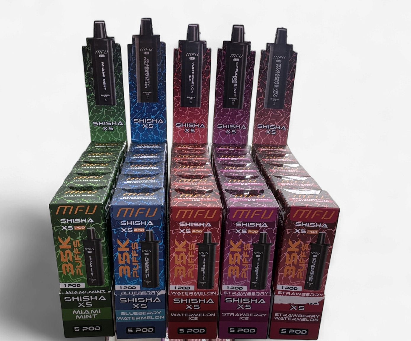 MFU Shisha x 5 35,000 Puffs Disposable Pod