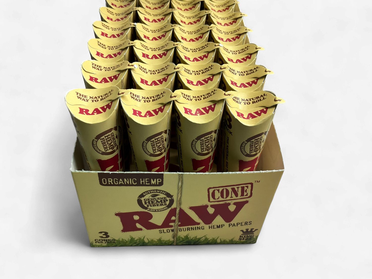 Raw Organic Hemp Cones King Size 3pk