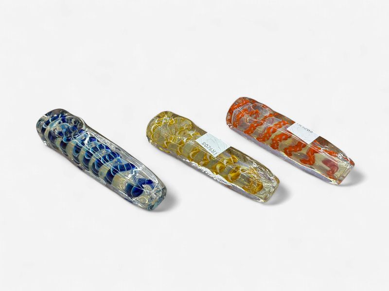 4" Flatting Snake Art Hand Pipe