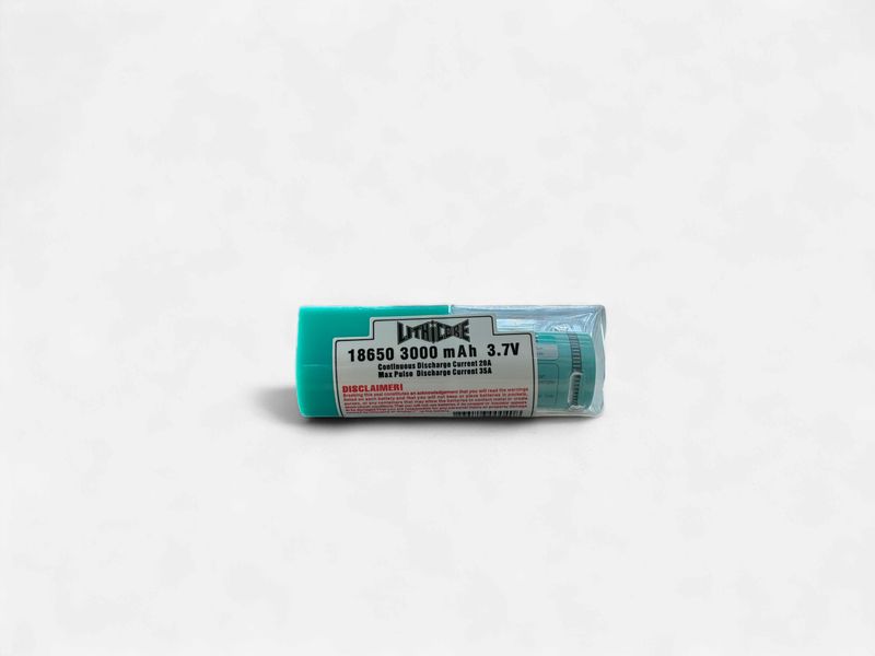Lithicore 18650 3.7V 3000mAh Battery