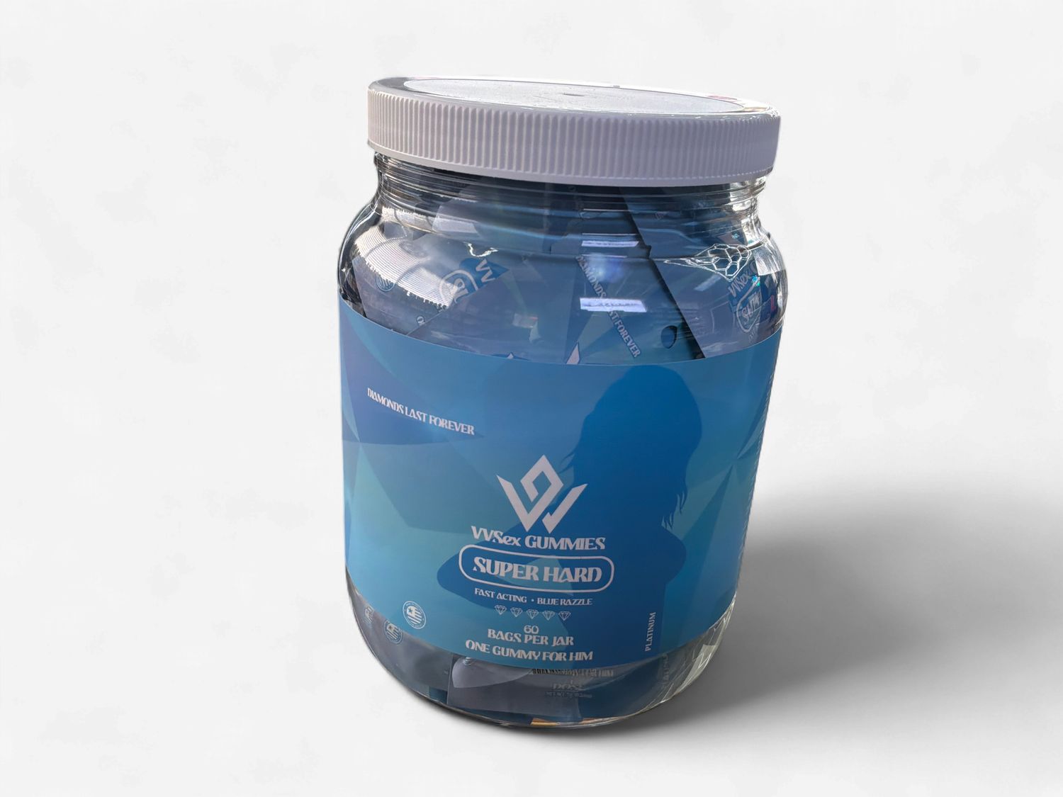 VVSex Gummies 1 ct | Super Hard Blue Razzle
