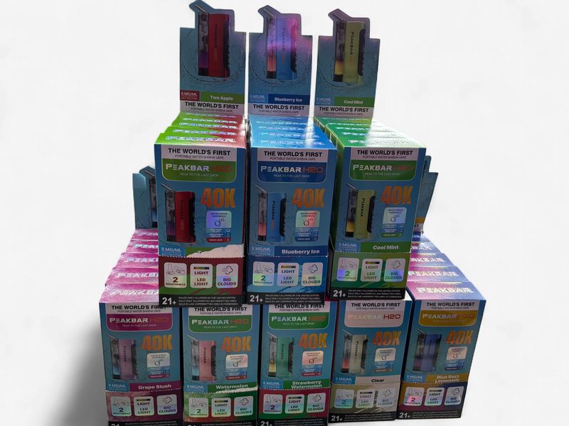 Peak Bar H20 Hookah 40k Puffs Disposable Hookah