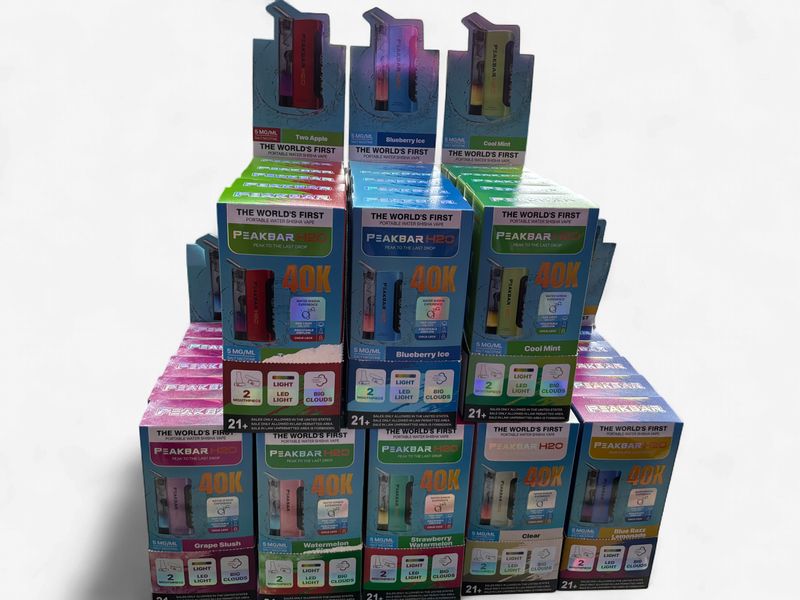 Peak Bar H20 Hookah 40k Puffs Disposable Hookah
