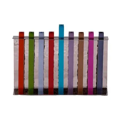 ALEF EM Hammered Menorah Anod Branch