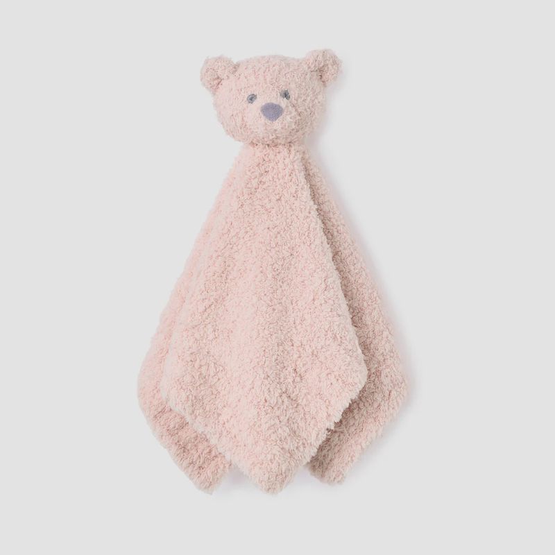 ELE 15X15 Pink Chenille Bear Security Blankie