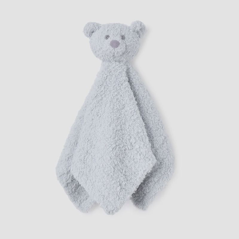 ELE 15x15 Blue Chenille Bear Security Blankie