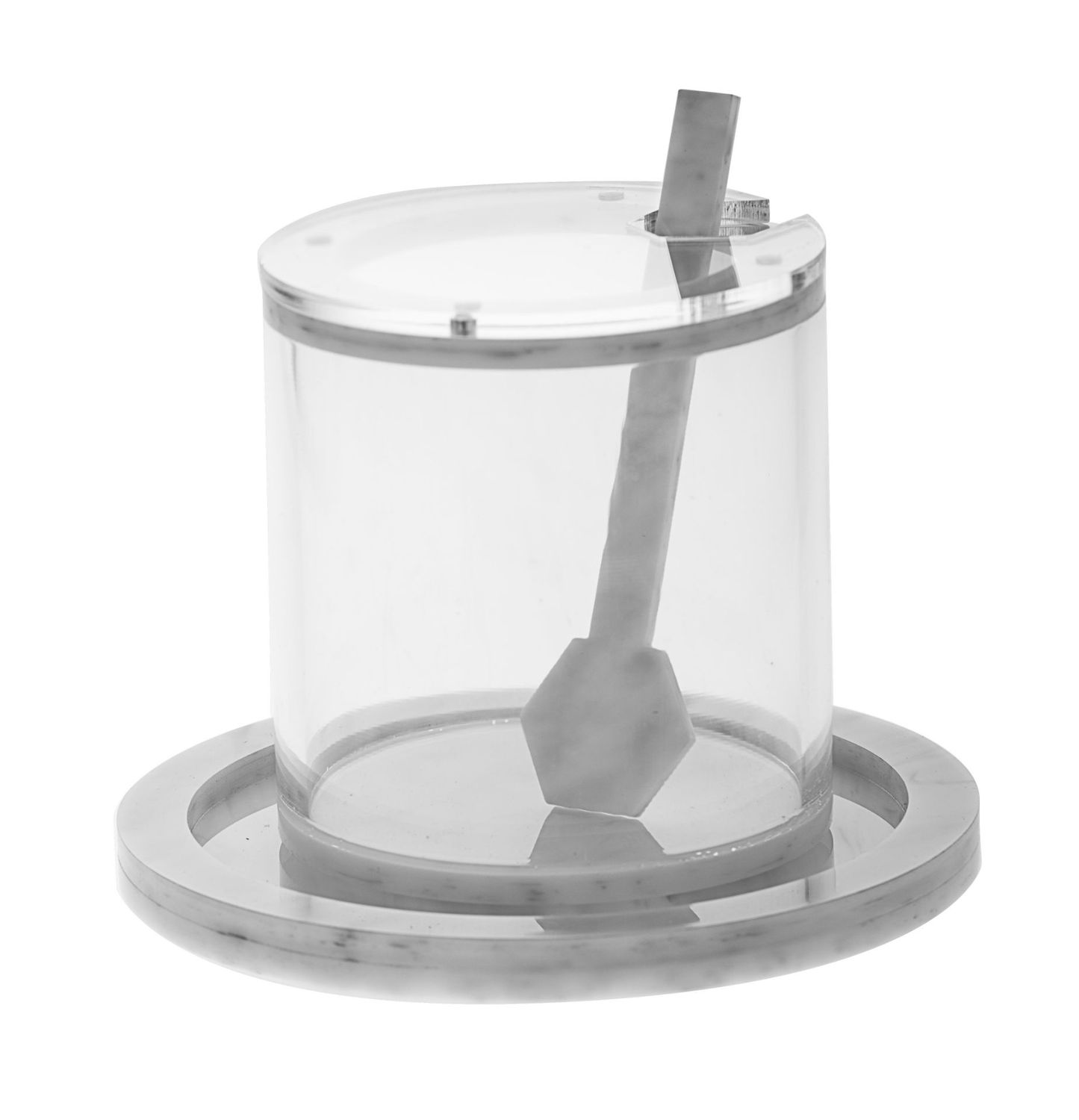 COP Dish Lucite/Silver