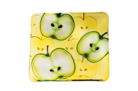 COP Glass Plate Square Apple