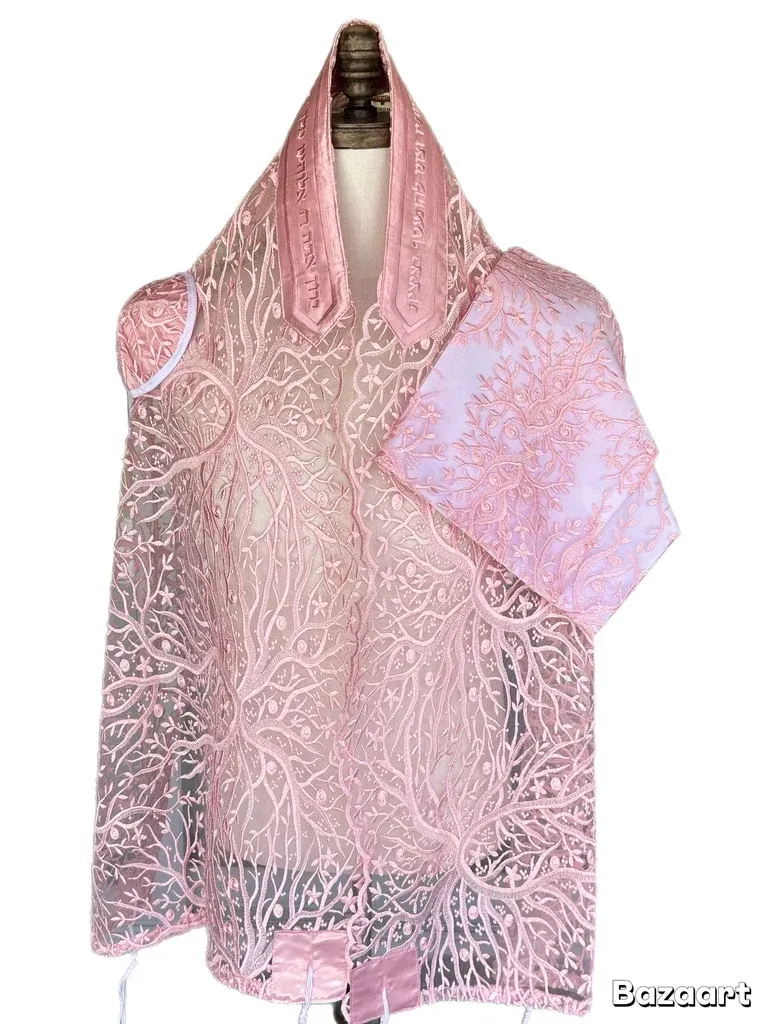 MJ Women’s Pink Branches Tallit