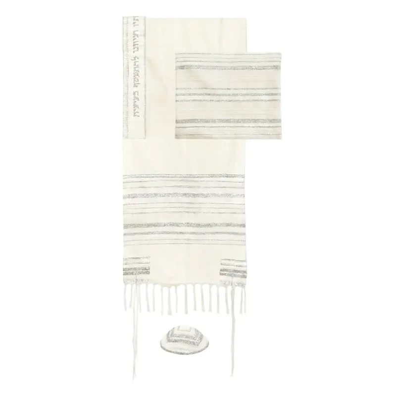 ALEF Men’s White Tallit
