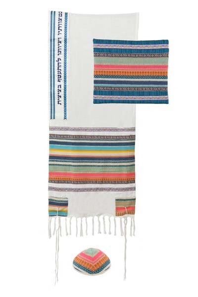 ALEF Emanuel Ladies Tallit Multi Color Multi Fabric