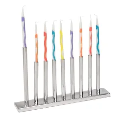 IG Stainless Steel Menorah