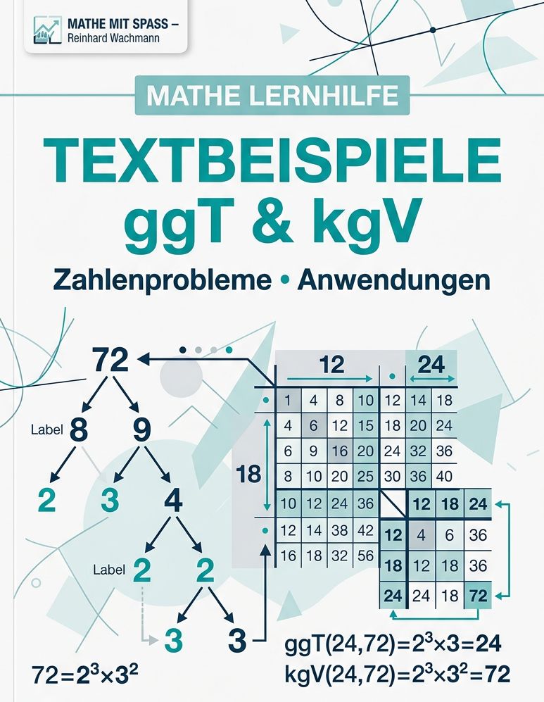 ggT &amp; kgV Textaufgaben 2. Teil