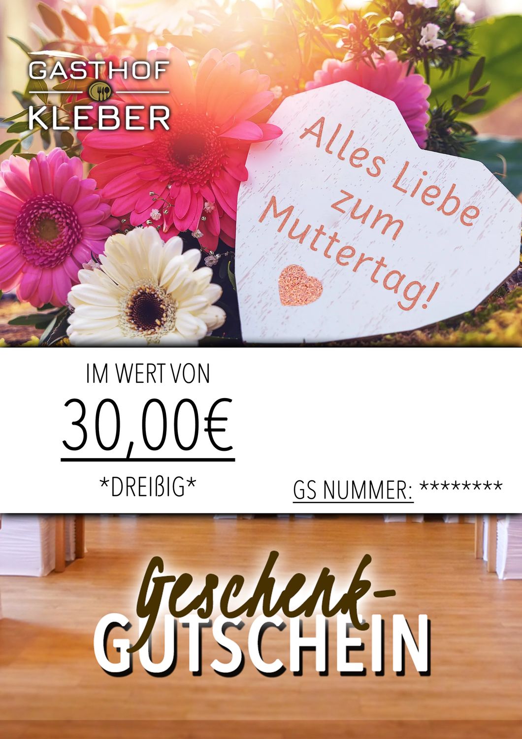 MUTTERTAG GESCHENKGUTSCHEIN PER MAIL