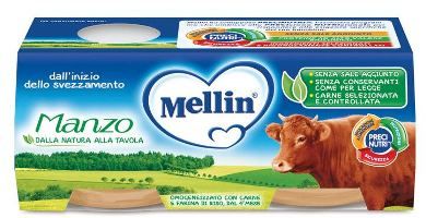 MELLIN OMOG MANZO 2X80G MELLIN OMOG MANZO 2X80G