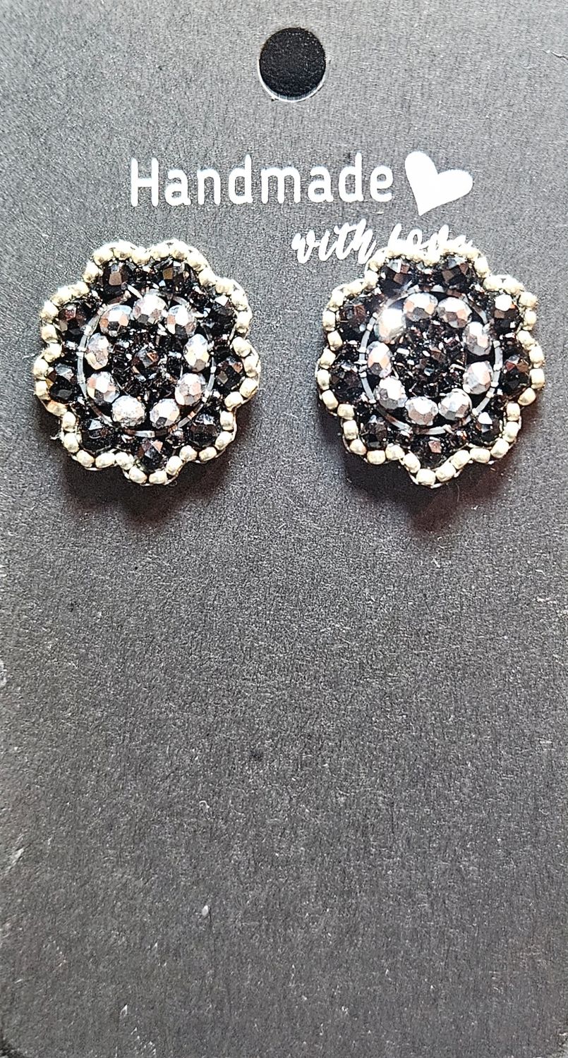 Perlenohrringe Stecker rund