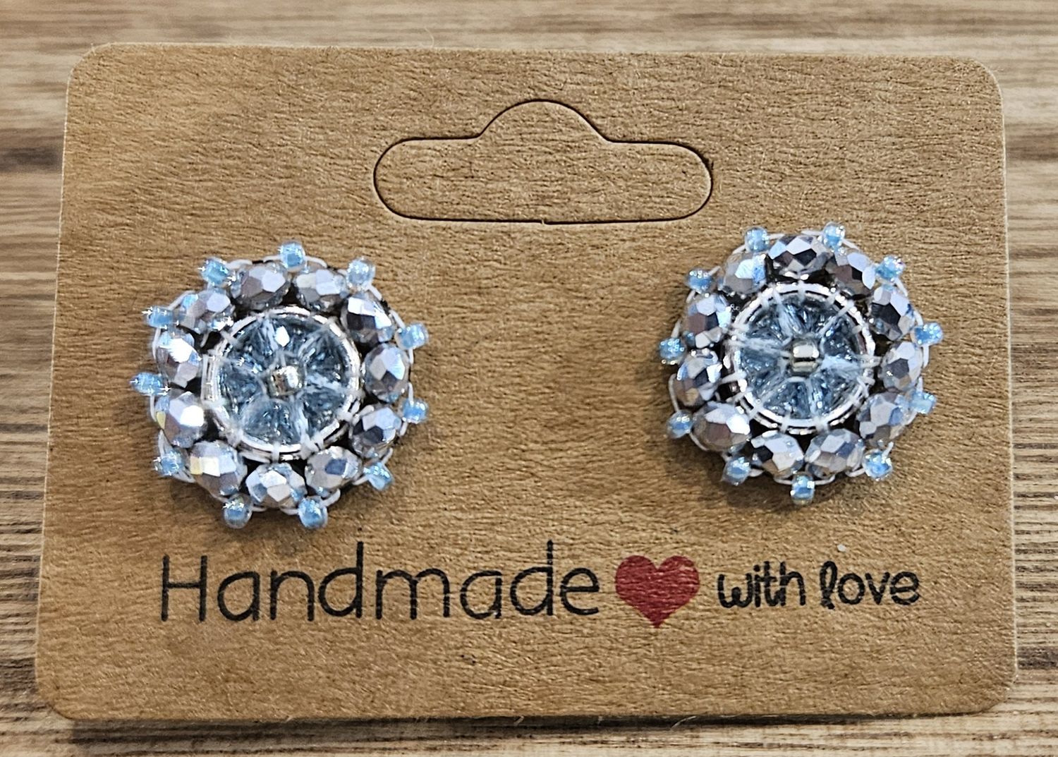 Perlenohrringe Stecker rund