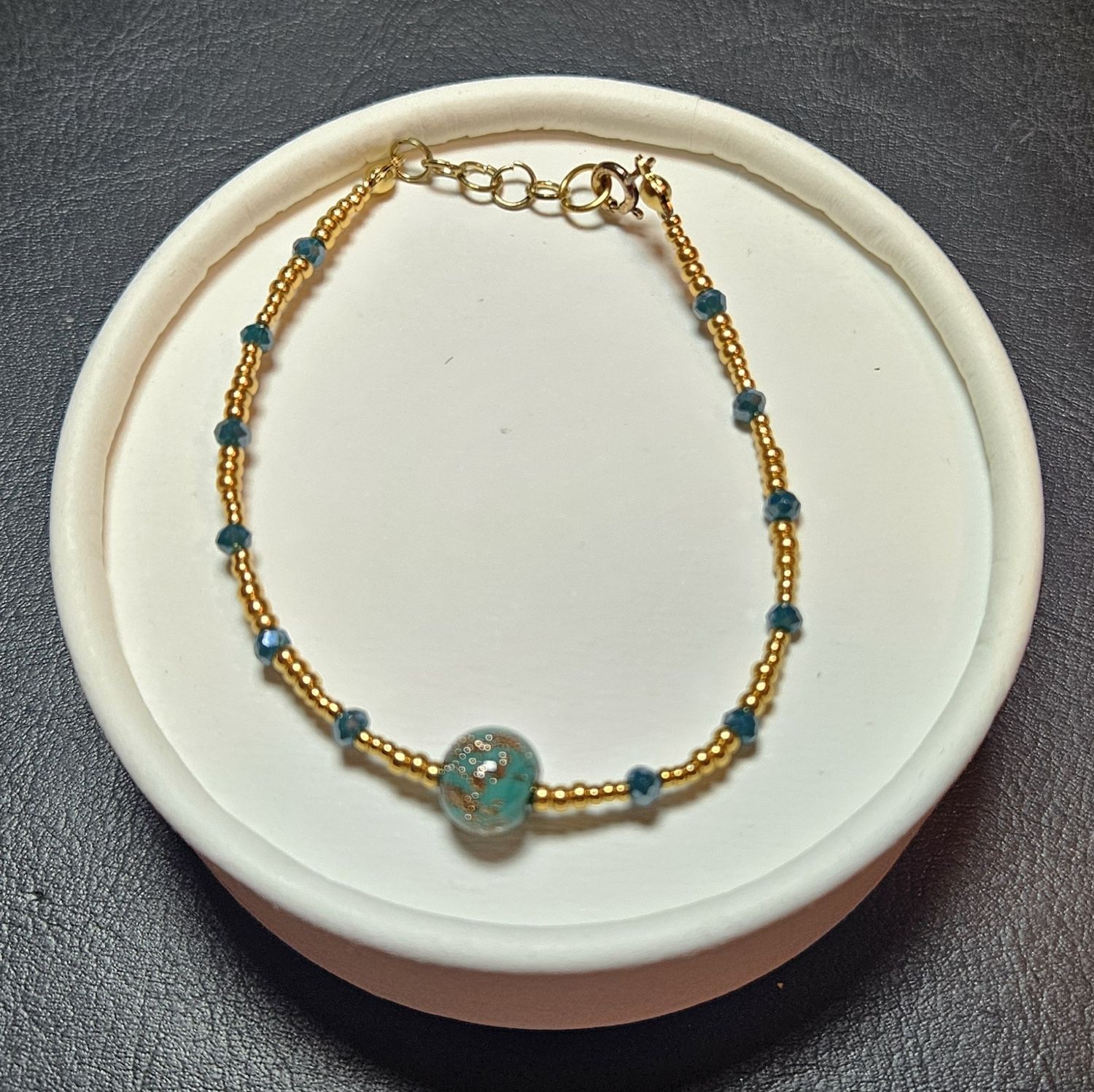 Armband mit Muranoglasperle