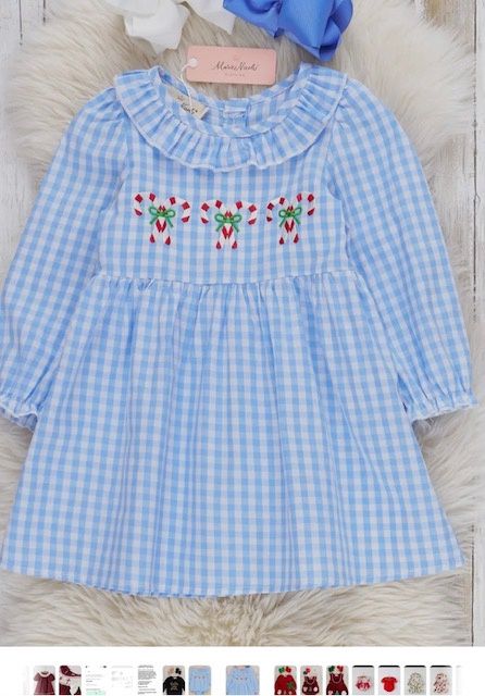 Blue Candy Cane Dress