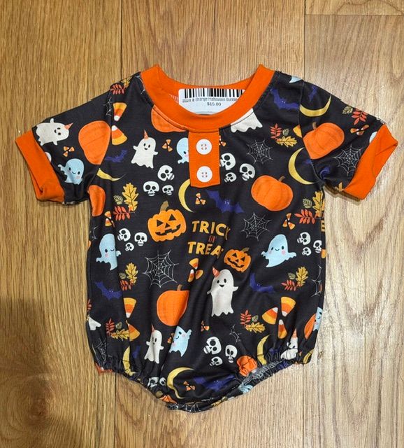 Black &amp; Orange Halloween Bubble