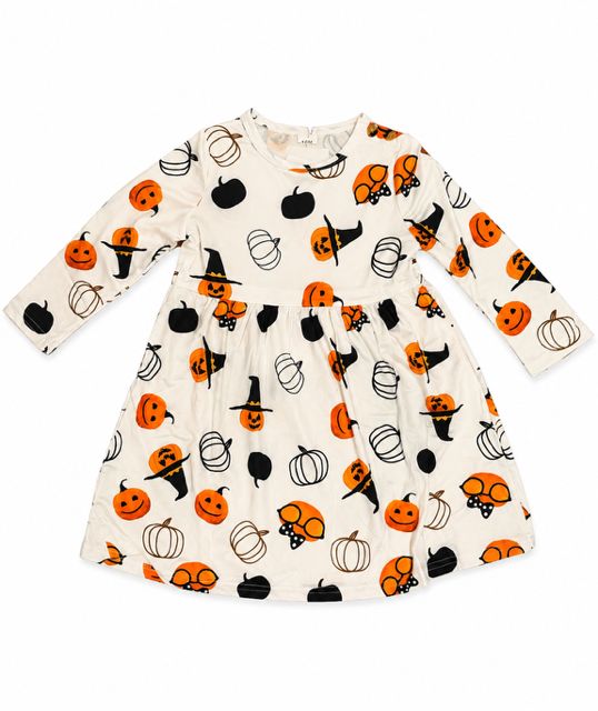 Girls White Halloween Twirl Dress