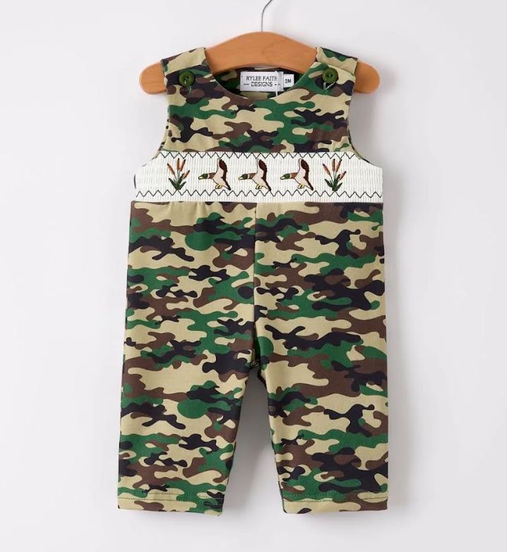 Smocked Camo Long Jon Jon