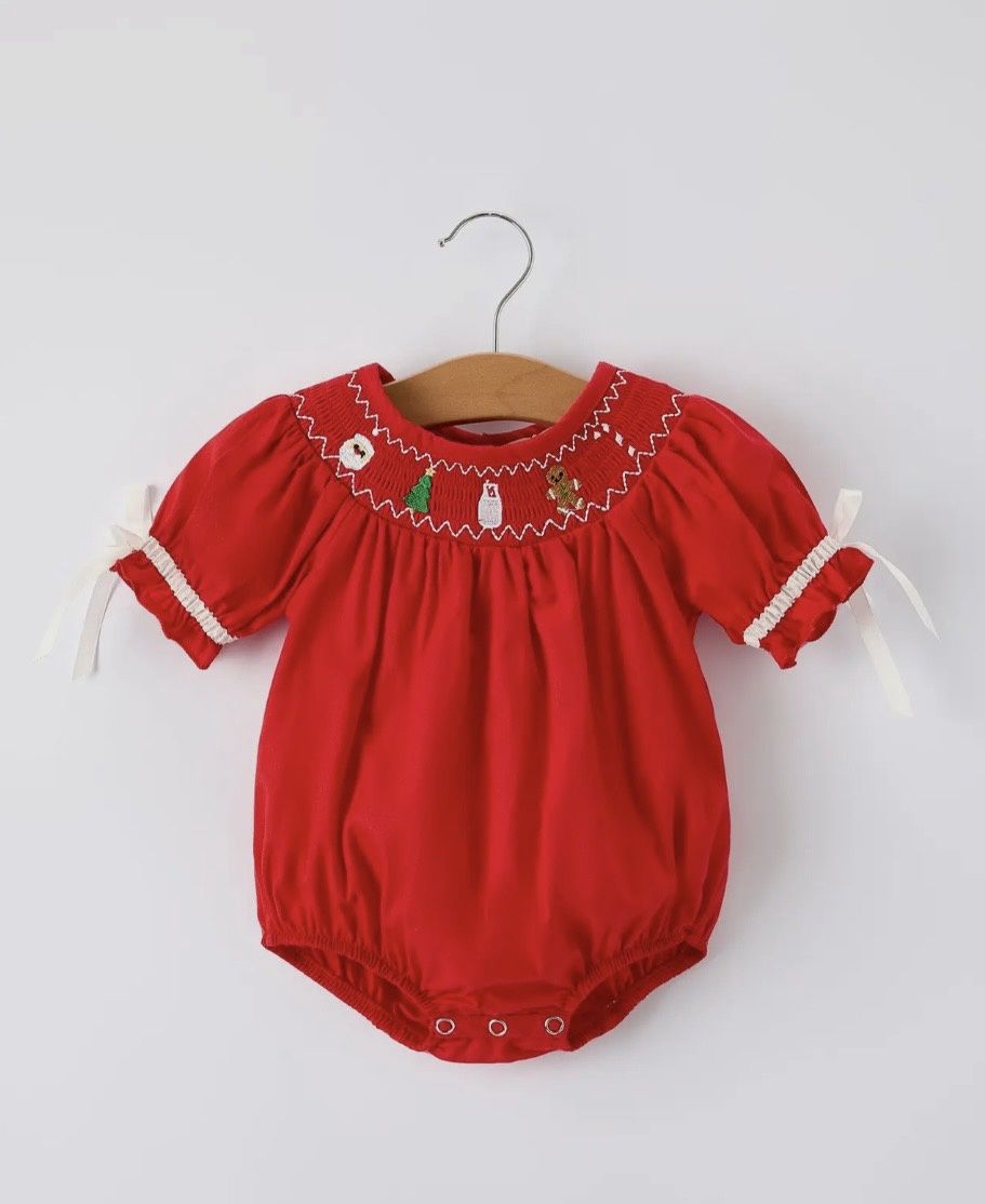 Girls Red Gingerbread Milk Bubble