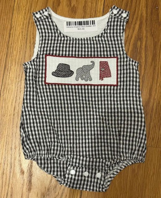 Alabama Gingham Black Bubble