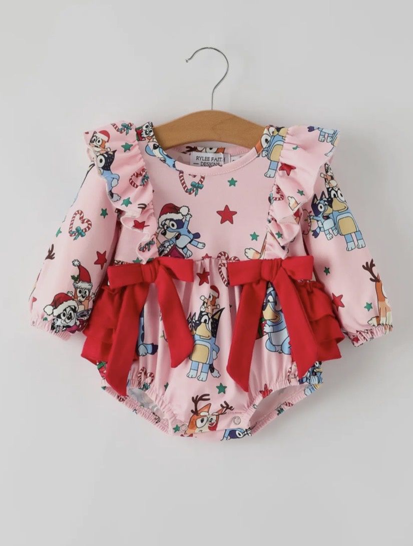 Girls Bluey Pink Bubble