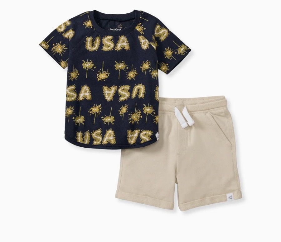 Boys USA Shorts Set