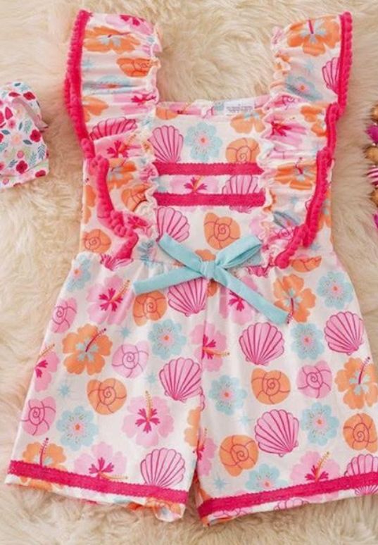 Seashell Girls Romper