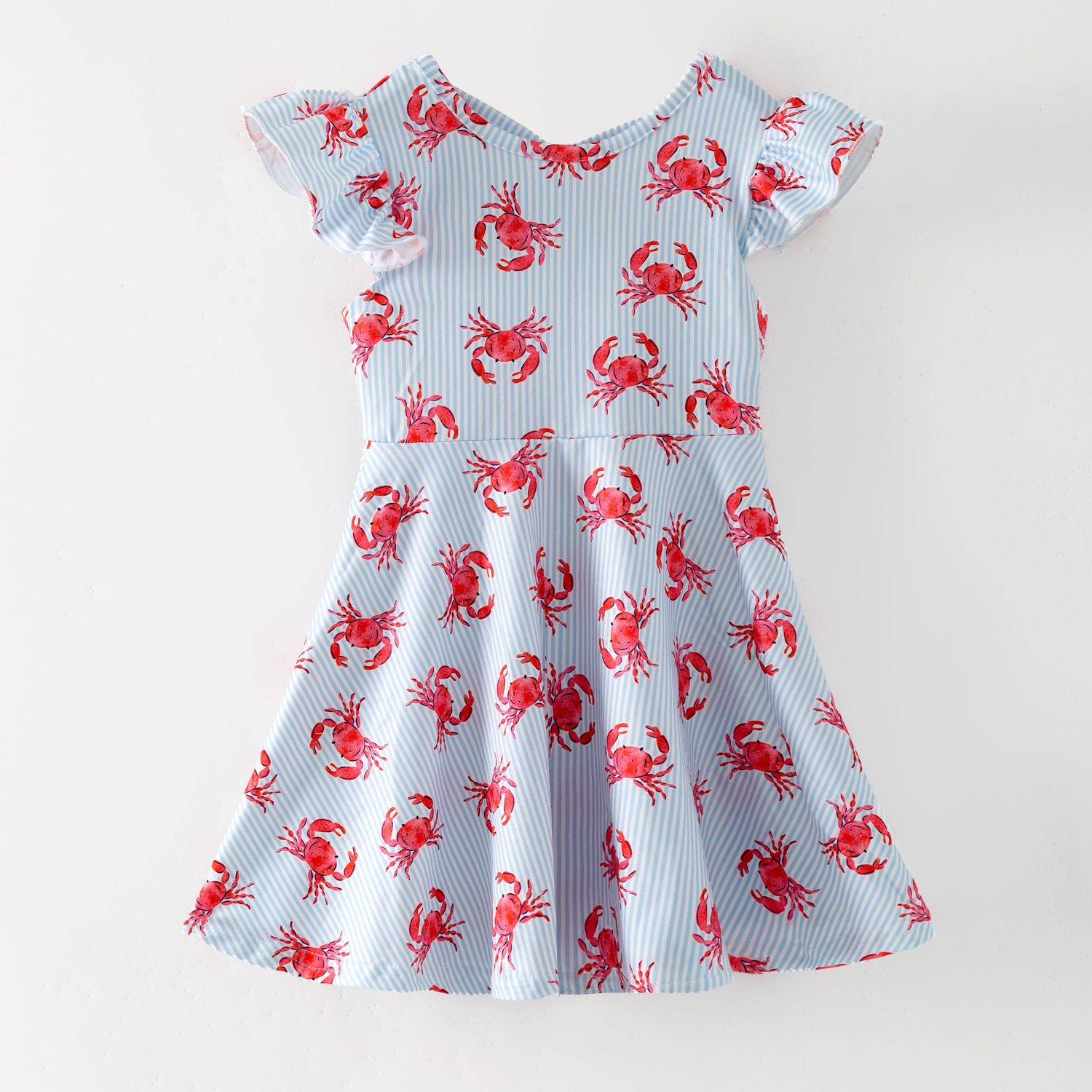 Coastal Crab Twirl Dress, Size: 2T