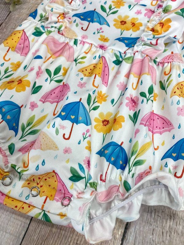 Umbrella Print Romper