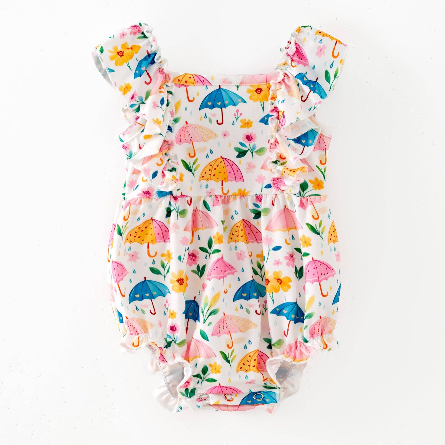 Umbrella Print Romper, Size: 0-3m