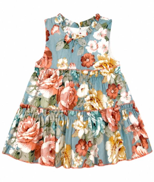 Floral Two-Tier Dresses