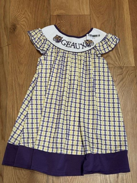 Geaux Smocked Dress