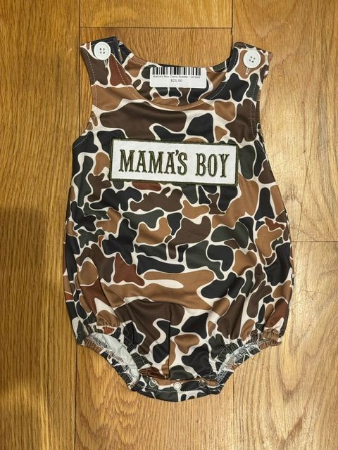 Mama's Boy Camo Bubble