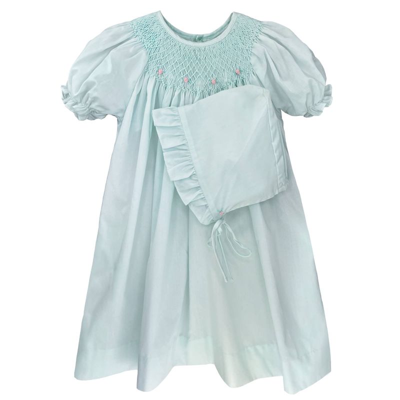Girls Smocked Daygown Pink
