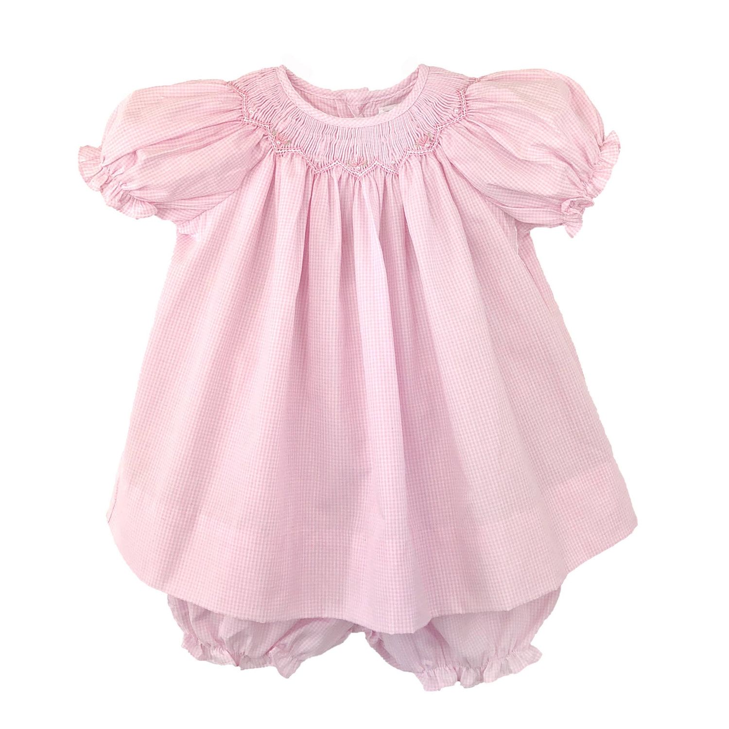 Bishop Zig-Zag Smocked Dress, Size: Newborn