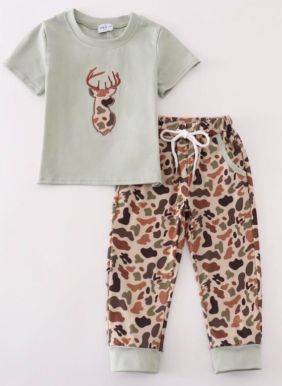 Boys Deer Pants Set