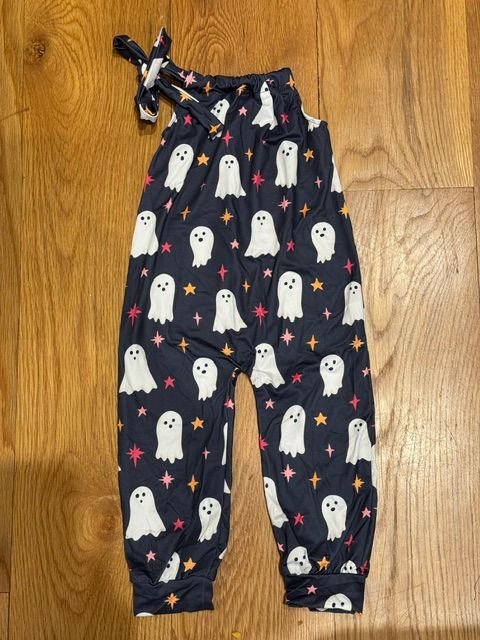 Girls Halloween Ghost Jumpsuit