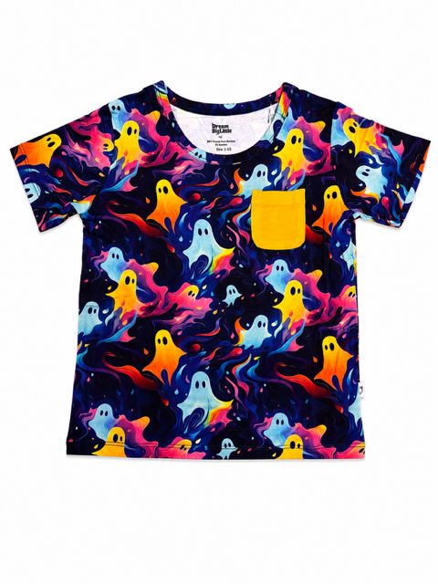 Boys Halloween Glow in the Dark Pocket Tshirt