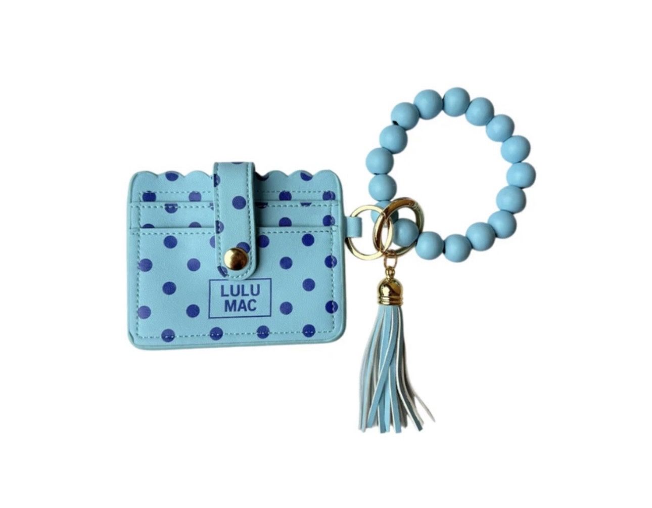 Lulu Mac Blue Wristlet