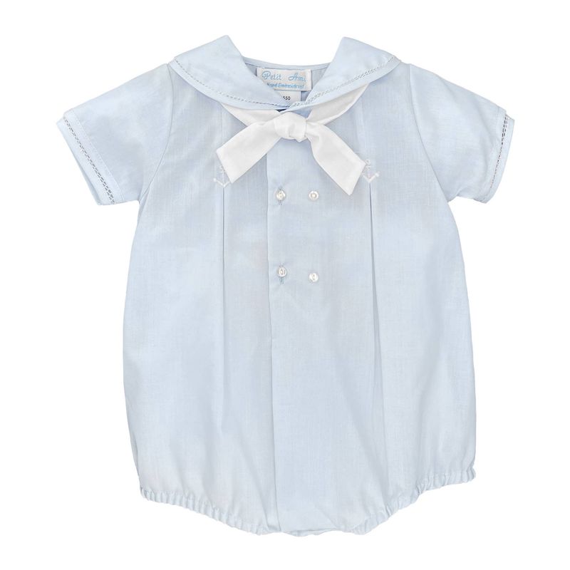 Romper with Anchor Embroidery