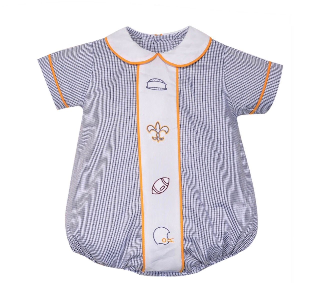 Saints Boys Black Gingham Bubble