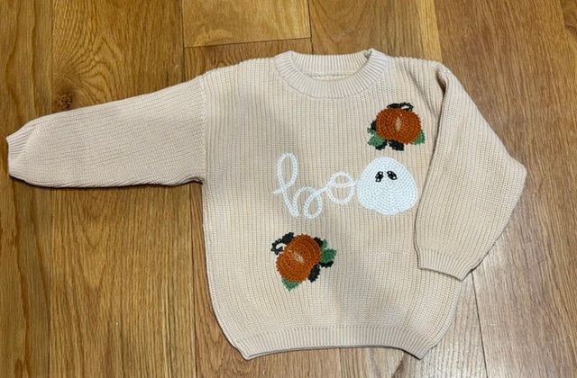 Boo Tan Halloween Sweater