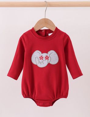 Alabama Elephant Applique Boy/Girl Bubble
