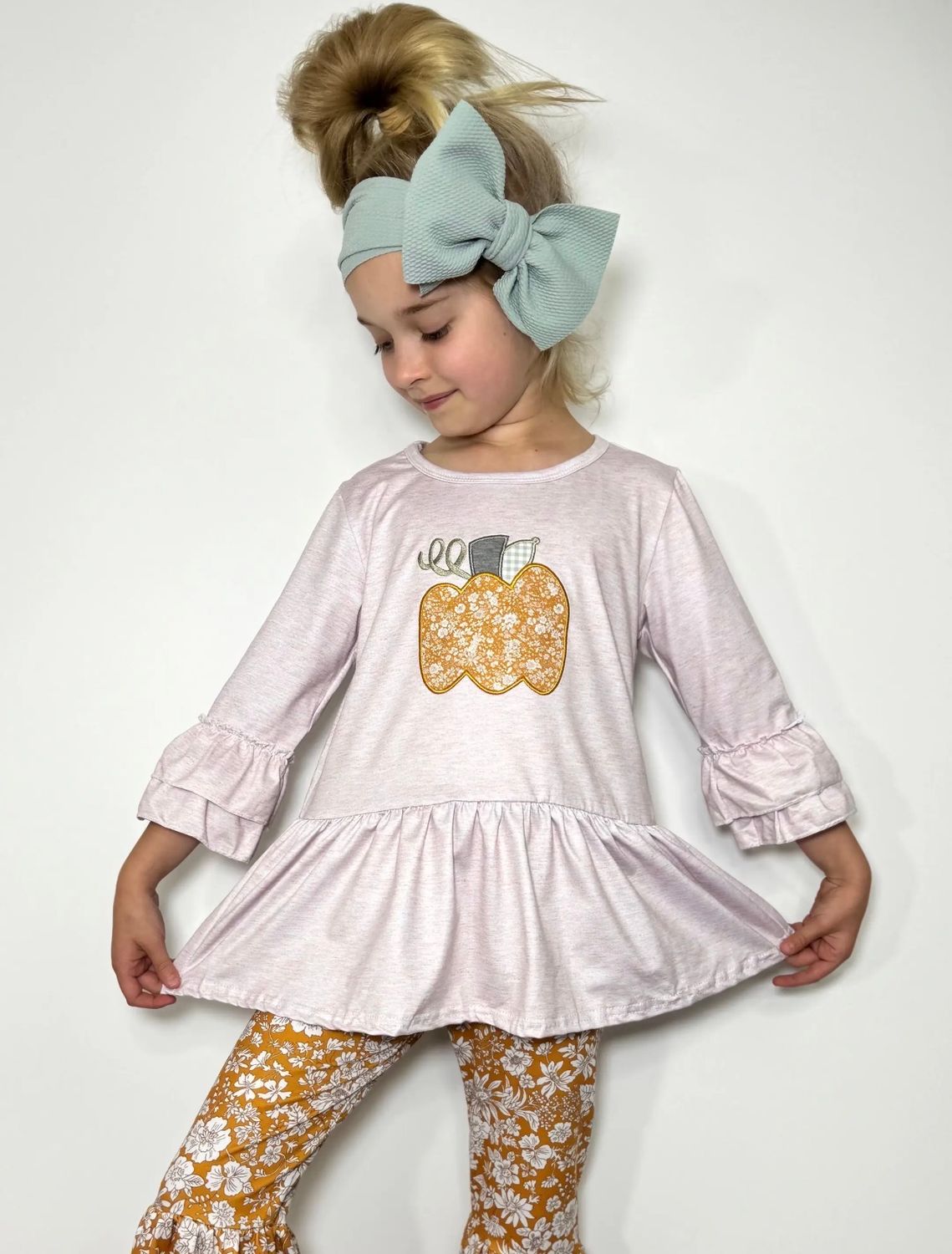 Waverly Fall Pumpkin Girls Set